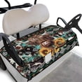 thumbnail image 1 of Whosucclay Anti-Scratch Golf Cart Seat Cover for Camping Beach, Durable Keeps Seat Cool and Clean Golf Cart Seat Towel Blanket, Highland Cow Sunflowers, 1 of 7