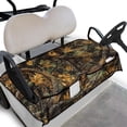thumbnail image 1 of Whosucclay Autumn Camo Tree Leaf Pattern Soft Golf Cart Seat Protector, 4 Pockets Golf Cart Seat Cover for Yamaha Club Car EZGO, 52.36"x 32.28", 1 of 7