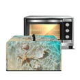 thumbnail image 1 of Whosucclay Beach Starfish Seashell Print Scratch Resistant Microwave Oven Cover, Toaster Oven Dust Protector, Universal Shield for Countertop Appliances in Home 18.25" x 14.5" x 11"inches-S, 1 of 7