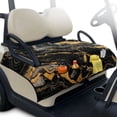 thumbnail image 1 of Whosucclay Black Marble Golf Cart Seat Towel Club Car Seat Cover Protector, 4 Storage Pockets Golf Cart Seat Blanket for 2-Person Carts Yamaha EZGO, 1 of 9