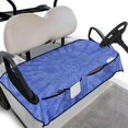 thumbnail image 1 of Whosucclay Blue Tie Dye Pattern Towel Shields, Non-slip Convenient Fold-Away Design Blanket for Most 2 Seats 4-Pocket Storage Golf Cart Seat Cover, 52.36 x 32.28 inch, 1 of 7