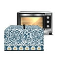 thumbnail image 1 of Whosucclay Boho Mandala Daisy Print Dust-Proof Microwave Oven Grill Cover Protector Stain Resistant Microwave Oven Dust Cover Case Protections for Toaster Oven 20.9" x 15.7" x 12.4"inches-L, 1 of 7