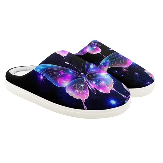 Whosucclay Boys Girls Cotton Slippers Warm Soft House Shoes with Anti-slip Sole Cotton Slippers No Slip