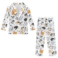 thumbnail image 1 of Whosucclay Breathable Boys Suit for School Wedding, Polyester Fabric Anti Wrinkle One Button Kids Suits, Cat Paw Print Pattern, 1 of 10