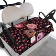 thumbnail image 1 of Whosucclay Breathable Golf Cart Seat Towel Blanket for Travel Off-Road, Elastic 4 Storage Pockets Golf Cart Seat Cover, Donut Pattern, 1 of 7