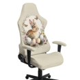 thumbnail image 1 of Whosucclay Bunny Rabbit Egg Print Gaming Chair Cover, Stretchable Elastic Computer Desk Chair Cover with Armrest Covers, 4Pcs Soft Non Fading Office Chairs Covers Slipcovers, 1 of 8