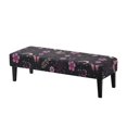 thumbnail image 1 of Whosucclay Butterfly Flower Moon Star Print Dining Bench Slipcovers Stretch Bench Protector Kitchen Rectangle Bench Covers for Dining Room, Living Room, Bedroom Washable Bench Chair Slipcovers, 1 of 7
