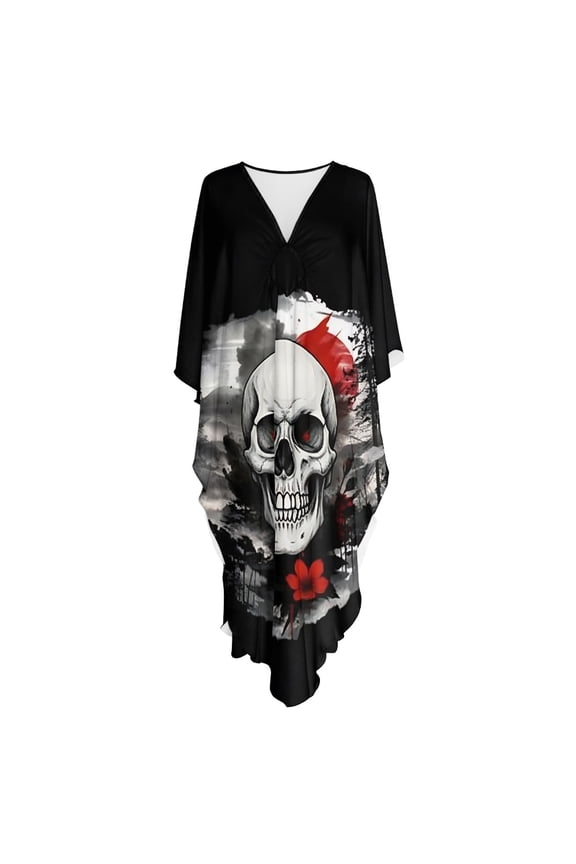 Caftan Dress for Women Breathable Maxi Dress Skin-Friendly Long Breathable Fabric Moroccan Mumu Dress with Side Slits