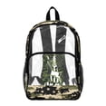 thumbnail image 1 of Whosucclay Camouflage with Deer Pattern 17 Inch Clear Backpack, Adjustable Straps Transparent Clear Backpack, Large Capacity School Bag for Preschool Middle School, 1 of 10