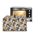 thumbnail image 1 of Whosucclay Cat Print Microwave Oven Cover Dust Oil Proof, Microwave Dust Cover Protector, Universal Waterproof Kitchen Appliance Covers with Handle-L, 1 of 7