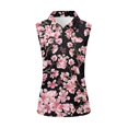 thumbnail image 1 of Whosucclay Cherry Blossom Pattern Womens Sleeveless Shirt for Ladies, Soft Air Permeable Anti Wrinkle Workout Tank Tops for Golf Tennis Athletic Indoor, 1 of 7