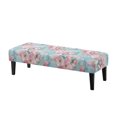 thumbnail image 1 of Whosucclay Cherry Blossoms Marble Print Dining Bench Slipcover, Stretch Upholstered Benches Slipcover, Washable Bench Seat Protector, Rectangle Bench Covers for Dining Room, Bedroom, 1 of 7