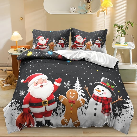 Whosucclay Christmas All-Season Duvet Cover Set with Lightweight ...