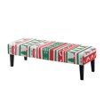 thumbnail image 1 of Whosucclay Christmas Tree Snowflake Bow Print Rectangle Bench Covers Wear Resistant Bench Slipcover Washable Bench Seat Protector Cover for Dining Room, Living Room, Bedroom, Kitchen, Christmas Decor, 1 of 7
