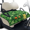 thumbnail image 1 of Whosucclay Clover Decoration Foldable Golf Cart Seat Covers, 51.18 x 30.3 inches Travel-friendly Golf Cart Seat Towel with Quick Dry 4 Pockets, 1 of 9
