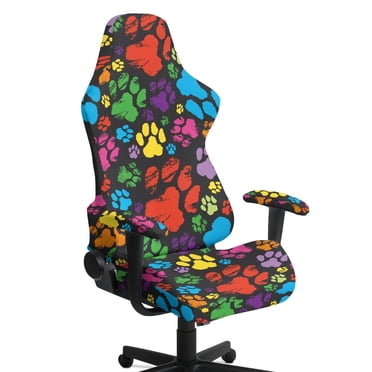 Whosucclay Butterfly Moon Daisy Print Gaming Chair Covers, Stretch ...