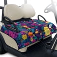 thumbnail image 1 of Whosucclay Colorful Floral Pattern Design Golf Cart Seat Cover Golf Cart Seat Covers, With Pockets 4 Pockets Club Car Seat Covers for Yamaha EZGO, 1 of 9