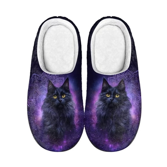 Whosucclay Cotton Slippers for Women Slip on Soft Bottom Cotton Slippers No Slip Slippers