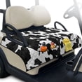 thumbnail image 1 of Whosucclay Cow-Patterned Golf Cart Seat Blanket, 4 Convenient Pockets Folding Golf Cart Seat Covers for Club Car 2 Person EZGO Yamaha Carts Portable, 1 of 9
