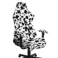 thumbnail image 1 of Whosucclay Cow Print Gaming Chair Cover with Armrest Covers 4 Pieces Stretch Racing Computer Chair Slipcover Set Washable Rotating Desk Chairs Protector Cover, 1 of 8