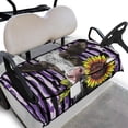 thumbnail image 1 of Whosucclay Cow and Sunflower Pattern Durable Golf Cart Seat Cover Elastic for Club Car Yamaha EZGO Icon, Wear-Resistant Golf Cart Seat Blanket, 1 of 7