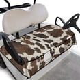 thumbnail image 1 of Whosucclay Cowhide Golf Cart Seat Cover, Anti-Wear Golf Cart Seat Towel Blanket 4 Front Storage Pockets Washable Golf Cart Seat Protector for More 2 Person Seats, 1 of 7