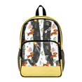 thumbnail image 1 of Whosucclay Cute Dachshund Floral Pattern 17 Inch Clear Bookbag, Zipper Closure See Through Book Bag, Side Pockets Backpack for Elementary High School Kindergarten, 1 of 10
