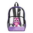 thumbnail image 1 of Whosucclay Cute Owl Bookbag with with Side Pockets Transparent Transparent School Bag, Large Capacity 17 Inch Daypack for Travel Work Gym, 1 of 10