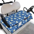 thumbnail image 1 of Whosucclay Daisy Golf Golf Cart Seat Towel Quilted Protective Cover, 4 Storage Pockets Breathable Anti-Slip Golf Cart Seat Protector for More 2 Person Seats, 1 of 7