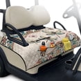thumbnail image 1 of Whosucclay Dragonfly Floral Folding Golf Cart Seat Covers, 4 Convenient PocketsAll-Weather Protection for Club Cars EZGO, 1 of 9