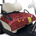 thumbnail image 1 of Whosucclay Easy to Install and Remove Folding Seat Covers for Club Car EZGO, Bench Seat Covers 4 Storage Pockets Seat Towel, Floral & Geometric Pattern, 1 of 9
