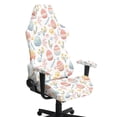 thumbnail image 1 of Whosucclay Egg Flower Print Office Computer Game Chair Slipcovers Machine Washable Non-Slip Computer Chair Seat Slipcovers with Armrest Covers Gamer Chairs Protector Easter Decor, 1 of 8