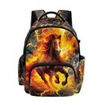 thumbnail image 1 of Whosucclay Fiery Lightning Horse Pattern School Bookbag for Boys Girls, High School College Lightweight Rucksack for Travel Outdoor Hiking High School, 1 of 8