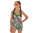thumbnail image 1 of Whosucclay Floral Garden Print Girls One Piece Swimsuit with Mesh Cover Up for Summer Swimming, Adjustable Strap Removable Bra Girls One Piece Swimsuits, 17-18 Years Old, 1 of 10