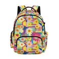 thumbnail image 1 of Whosucclay Floral Patch Students Rucksack with Multi-Pockets Adjustable Straps Large Capacity Schoolbag, Multi Pockets 17 Inch School Bag for After-school Activity, 1 of 8