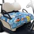 thumbnail image 1 of Whosucclay Flowers Golf Cart Seat Covers, Reusable Folding Golf Cart Seat Covers for EZGO Club Cars 2-Person Golf Carts, 4 Pockets 51.18 x 30.3 inches, 1 of 9