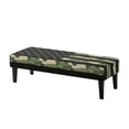 thumbnail image 1 of Whosucclay Forest Camo American Flag Print Bench Covers Stretch Spandex Upholstered Bench Slipcover, 4th of July Removable Washable Benches Protectors for Living Room, Bedroom, Dining Room, Kitchen, 1 of 7