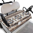 thumbnail image 1 of Whosucclay Geometric Pattern Golf Cart Seat Cover, Elastic Wear-Resistant Towel for 2 Person Golf Cart Seat Breathable Golf Cart Seat Protector, 52.36"x 32.28", 1 of 7