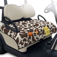 thumbnail image 1 of Whosucclay Giraffe Print Cover Club Car Seat Cover Protector, Golf Cart Accessories 4 Storage Pockets Nonskid Bottom Golf Cart Seat Towel for Seat Covers EZGO, 1 of 9