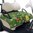 thumbnail image 1 of Whosucclay Golf Ball Tee Pattern Foldable Golf Cart Seat Covers, 51.18 x 30.3 inches 4 Storage Pockets Keeps Seat Cool, 1 of 9