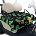 thumbnail image 1 of Whosucclay Golf Cart Accessory for Club Car EZGO Yamaha Carts, 4 Storage Pockets Golf Cart Seat Cushion Cover Golf Cart Seat Towel, Clover Pattern, 1 of 9