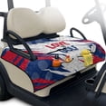 thumbnail image 1 of Whosucclay Golf Pattern Design Foldable Golf Cart Seat Covers, Non-Slip 4 Convenient Pockets Club Car Seat Covers for EZGO Icon 2 Person Carts, 1 of 9
