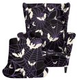 Whosucclay Halloween Wingback Armchair Covers 2 Piece Set, Wing Back ...