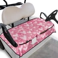 thumbnail image 1 of Whosucclay Heart Pattern Design Breathable Golf Cart Seat Cover, Elastic Anti-Slip Golf Cart Seat Protector for Yamaha Club Car EZGO, 52.36" x 32.28", 1 of 7