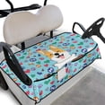 thumbnail image 1 of Whosucclay Heart-Shaped Corgi Pattern Washable Golf Cart Seat Cover, Anti‑Scratch One-Step Mount Golf Cart Seat Protector for Club Car EZGO Yamaha, 52.36" x 32.28", 1 of 7