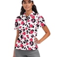 thumbnail image 1 of Whosucclay Heart Shaped Leopard Lightweight Tennis Shirts, Polyester Polo Shirts Quick Dry Anti Wrinkle Golf Shirt for Outdoor Activities Bowling Hiking Size X-Small, 1 of 10