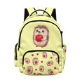 thumbnail image 1 of Whosucclay Hedgehog Apple 17 Inch Kids Backpack, Spacious School Backpack Bookbag for Boys Girls, Wear Resistant Lightweight Rucksack for High School Kindergarten, 1 of 8