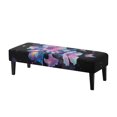 thumbnail image 1 of Whosucclay Hibiscus Plumeria Butterfly Star Print Dining Bench Slipcover Rectangle Bench Cover for Dining Room, Living Room, Bedroom, Kitchen Waterproof Benches Seat Covers Universal Bench Protectors, 1 of 7