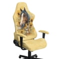 thumbnail image 1 of Whosucclay Horse Sunflower Daisy Print Gaming Chair Covers, Stretchable Computer Chair Slipcovers Cover Stretchable Elastic Machine Washable of Computer Game Office Chairs Cover, 1 of 8