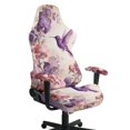 thumbnail image 1 of Whosucclay Hummingbird Flower Print Gaming Chair Slipcover with Armrest Covers Universal Easy to Install Stretch Seat Chairs Cover for Computer Reclining Racing Gamer Chair Protector, 1 of 8